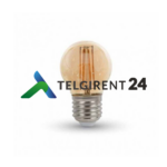 Soe valge LED hõõgniidipirn 4W 2200K valgusketile rent Valguskett