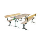 Õllemööbli komplekt seljatoega 70cm lai