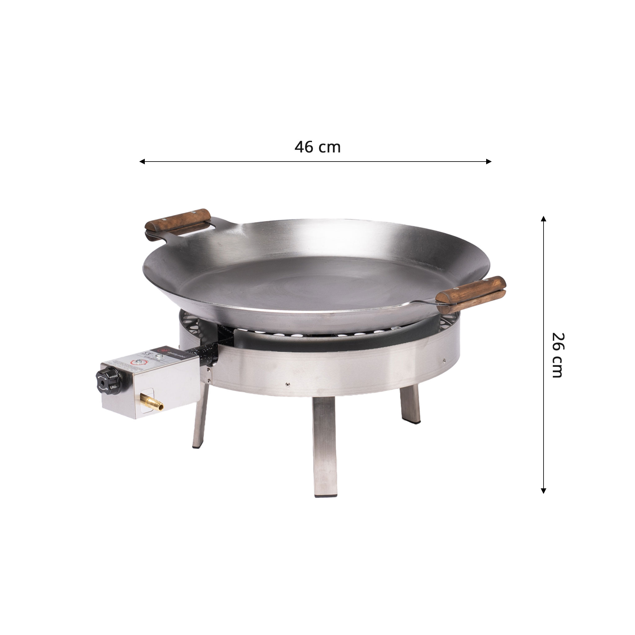 Gaasipõletiga grill/paellapann PRO-460