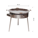 Gaasipõletiga grill/paellapann PRO-960 inox PRO-960i rent Paella pannid