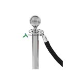 Piirdeköis must hõbedase otsaga rent VIP Piirdepostid