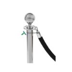 Piirdeköis must samet hõbedase otsaga rent VIP Piirdepostid