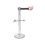 Piirdepost hõbedane musta lindiga rent VIP Piirdepostid