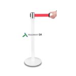 Piirdepost valge punase lindiga rent VIP Piirdepostid