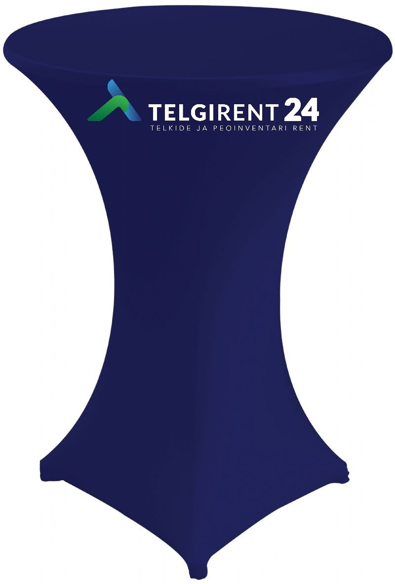 Pukklaua kate stretch sinine peoinventari rent lauakatete rent laudlinade rent peoinventari rent p&uuml;stiseisulaua kate rent inventari rent stretch laudlinade rent pukklaua kate rent