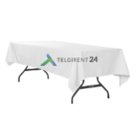 Kandiline laudlina rent valge 320x160cm kokkupandaval laual