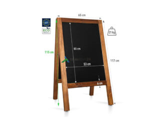Kriiditahvel PRO veekindel 65X118m m&uuml;&uuml;k restoranidesse ja erinevatele &auml;ripindadele reklaamtahvliks sobiv kriiditahvel Kriiditahvlite m&uuml;&uuml;k